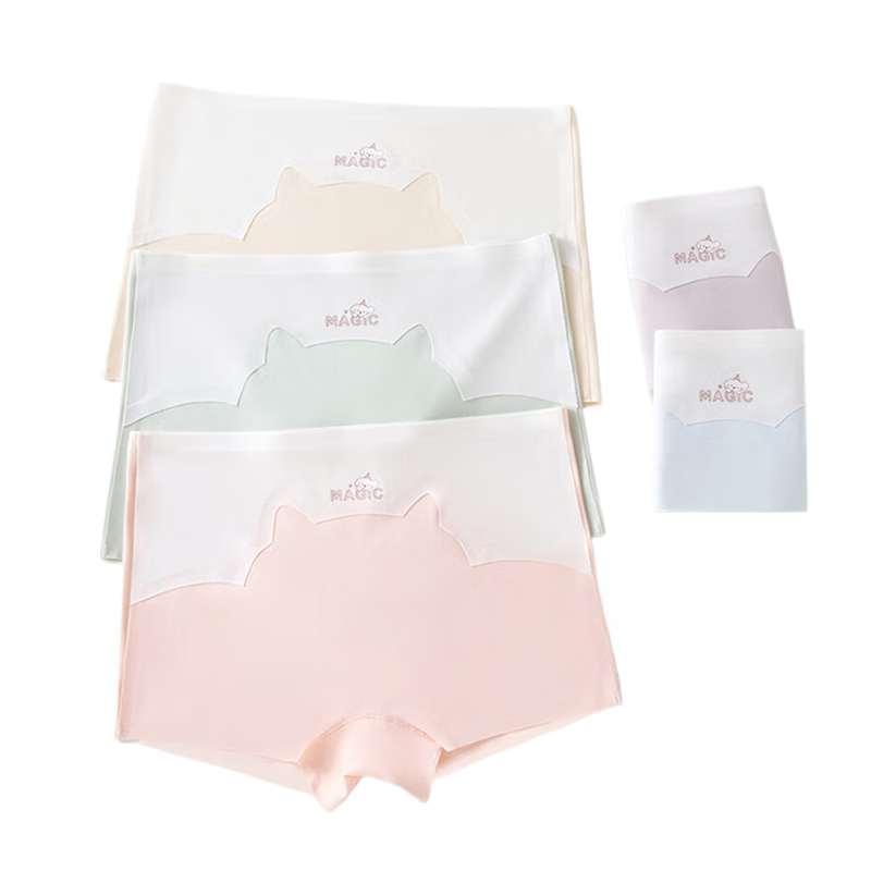 ���ڲ�����è�˶�ͯ�ڿ�Ůͯƽ�ǿ��ļ������˿��ȫ��СŮ�����������Ľ��ڿ� ����ɫ-ǳ��ɫ-ǳ��ɫ��3��װ 150 (M) ���Ƽ�����80-100�