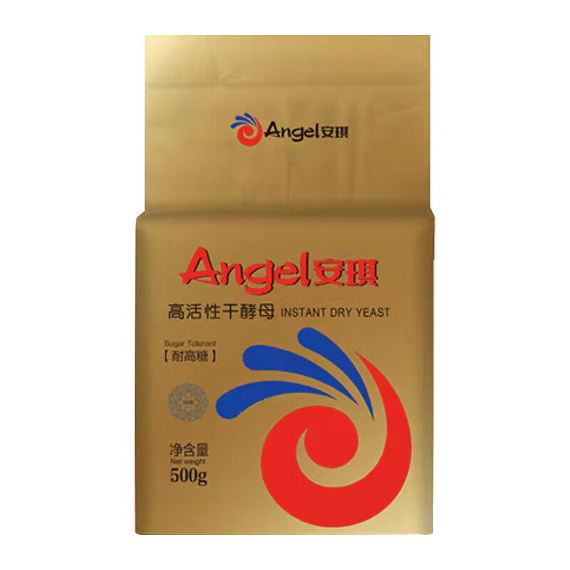 安琪面包酵母粉耐高糖烘焙專用500g高活性包子饅頭家用的干發(fā)酵粉 金裝酵母500g（烘焙面包專用）