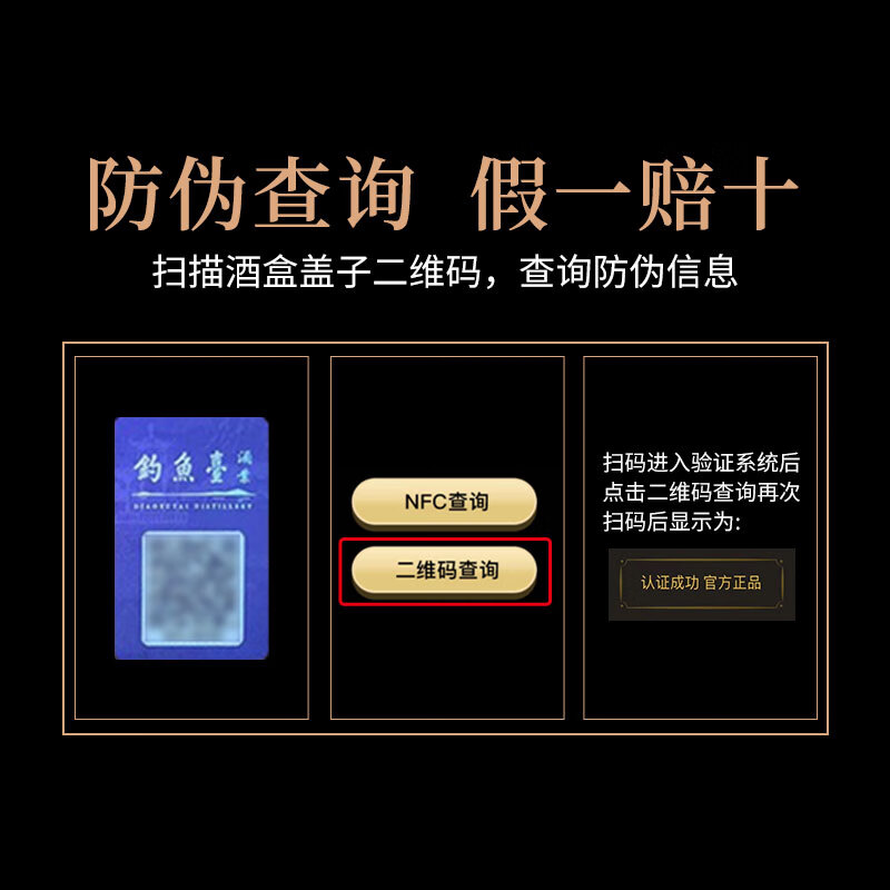 钓鱼台酒53度酱香型白酒 贵宾酒贵州茅台镇 乾隆御笔 节日结婚送礼珍藏 53度 500mL 1瓶 【三代贵宾单瓶】