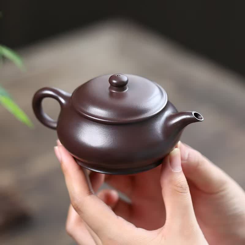 紫砂壶手工茶具礼盒泡茶壶功夫茶具围炉 朱泥明炉 140ml
