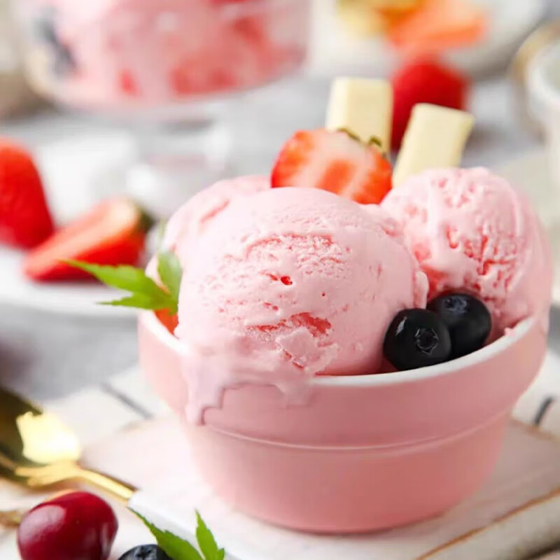 麦德龙宜客大桶冰淇淋巧克力味3KG桶装草莓香草冰激凌商用冰激淋 香草口味1桶(只发江西以北)