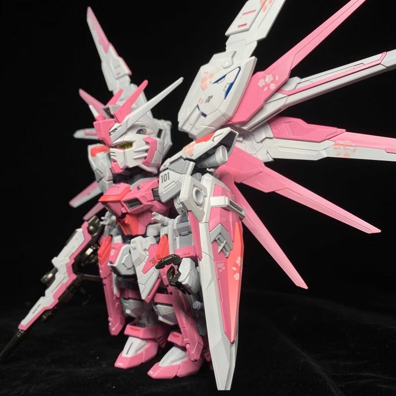 全光辰万代mgsd自由 粉色喷涂 高达模型 上色 定制 加工 代工 成品