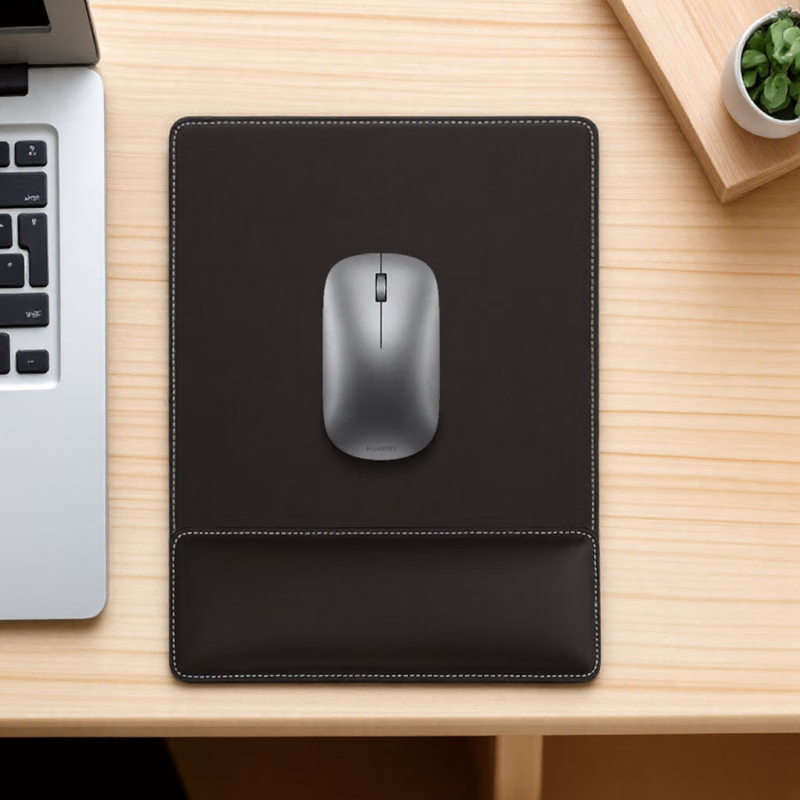 OBOQO鼠标垫护腕手腕垫二合一可自由组合PU皮革质感护手腕托慢回弹柔软舒适商务办公礼品支持定制 咖啡色【鼠标垫腕垫套装】 京东折扣/优惠券