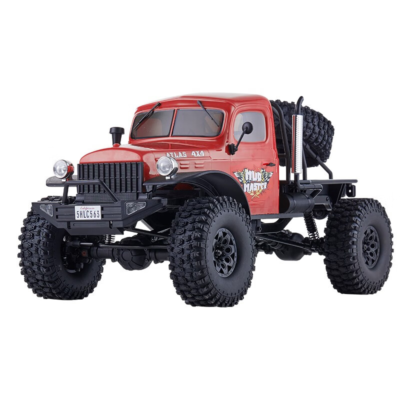 FMS 1/10 ATLAS 4X4斗牛者 大奇 仿真復(fù)古半卡車RC遙控攀爬模型車 橙色 標(biāo)配不帶電充