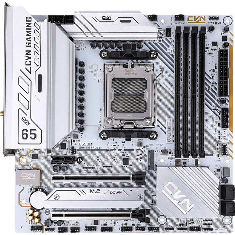 �߲ʺ� CVN B650M GAMING FROZEN V14 ����+AMD ����5 7500F CPU��װ 1428Ԫ