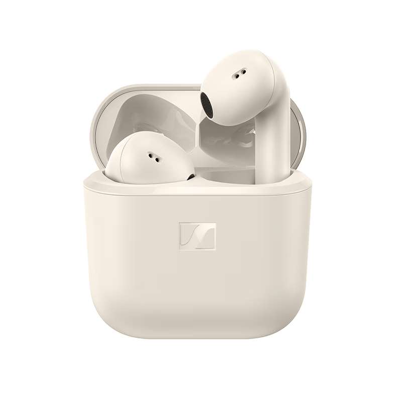 森海塞爾（Sennheiser）MOMENTUM 4真無(wú)線四代藍(lán)牙耳機(jī) 高考畢業(yè)禮物 自適應(yīng)動(dòng)態(tài)主動(dòng)降噪豆SPORT運(yùn)動(dòng)無(wú)線入耳式音樂(lè)耳機(jī) ACCENTUM open 【奶油白】