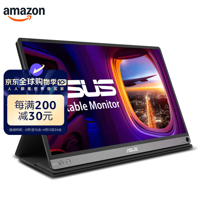 ASUS ��˶ ZenScreen 15.6 Ӣ�� 1080P ��Яʽ USB ��ʾ�� (MB16AC) - ȫ���� IPS USB-C 3�걣