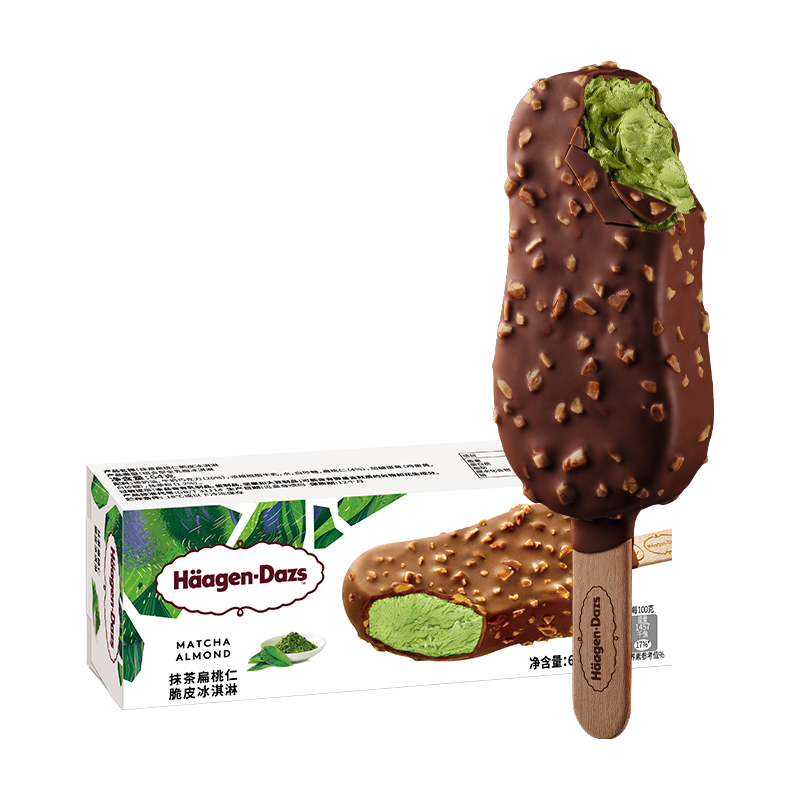 ������˹��Haagen-Dazs��Ĩ��ζ�����ʴ�Ƥ�������64g/֧ ѩ�� 38Ԫ