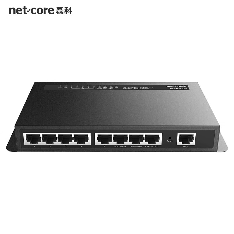 磊科（netcore）NBR1009GPE全千兆有線AC管理9口POE路由器供電86型無(wú)線AP面板家用別墅民宿弱電箱全屋wifi組網(wǎng)ac一 9口全千兆POE路由器 標(biāo)準(zhǔn)配置
