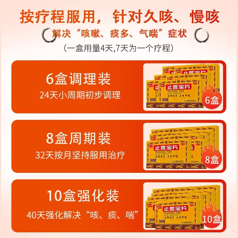 [特一]止咳宝片 0.35g*24片 1盒装 祛痰止咳平喘咳嗽痰多咳喘慢性支气管炎上呼吸道感染儿童止咳药 包邮速发 推荐多盒