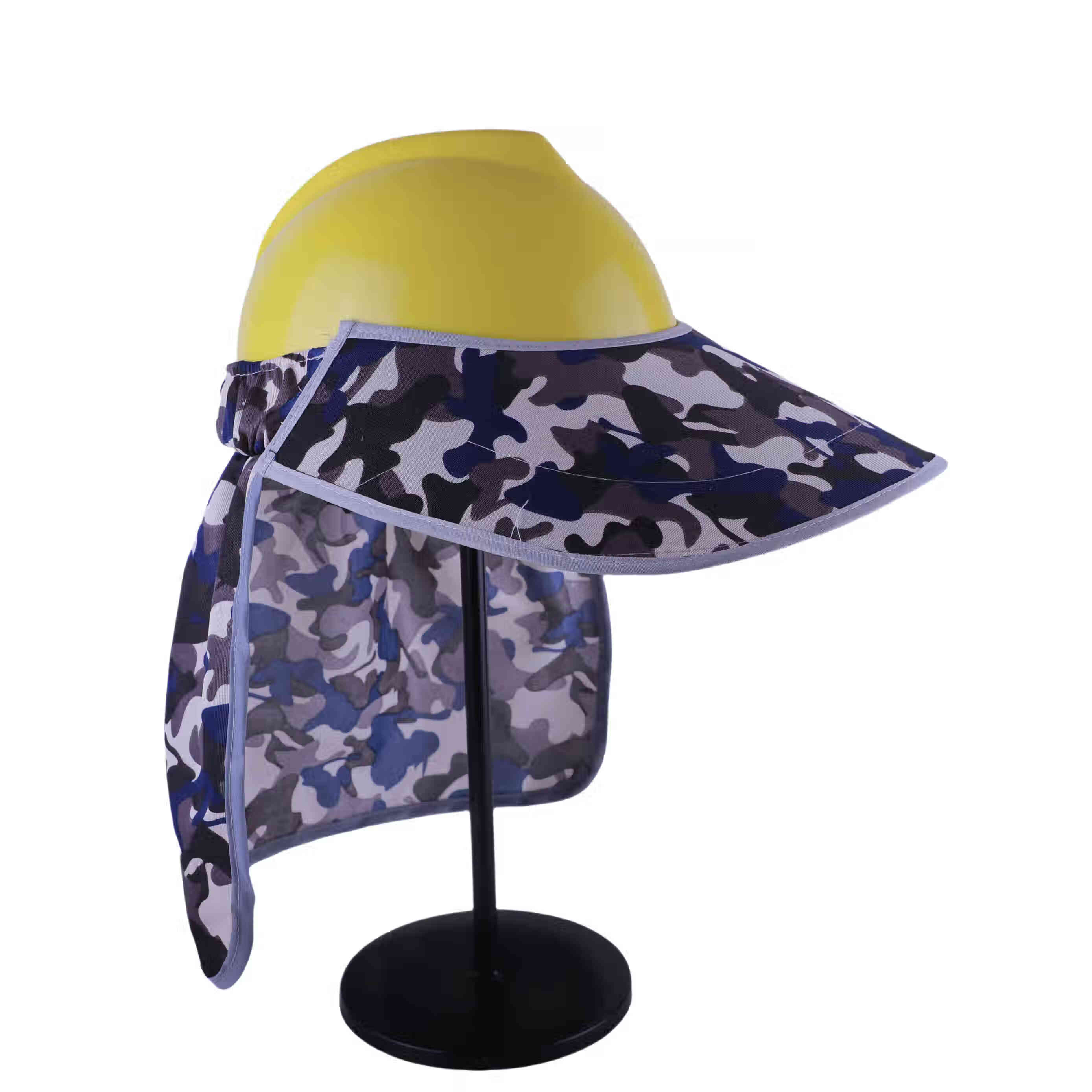 防晒遮阳帽工地防晒帽子透气施工遮阳板大帽檐工地防晒 遮阳套