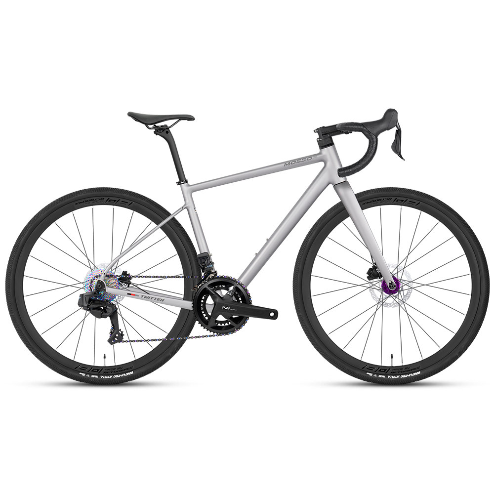 騅特Gravel-G3 全內(nèi)走線破風(fēng)電變鋁合金礫石公路越野自行車MOSSO 車架 輪峰24速電變鋁輪分體鋁把-鈦灰 53CM（178-185身高）
