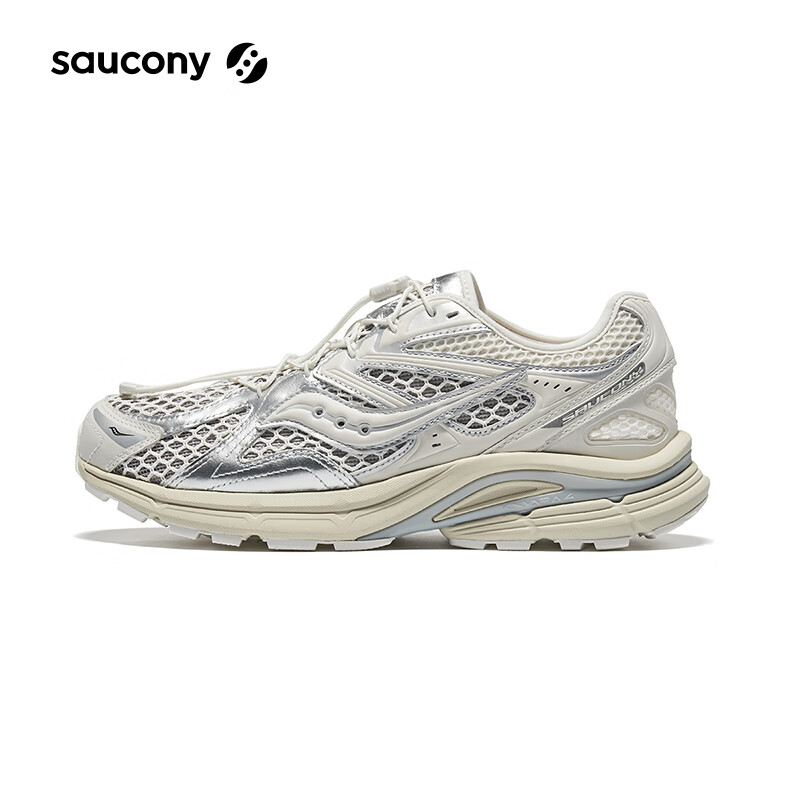 Saucony索康尼KINVARA 4 RE 男女休闲鞋夏季运动鞋 白银1 42.5