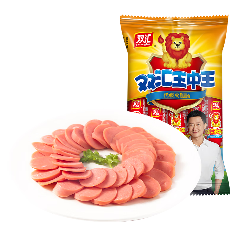 双汇王中王火腿肠405g 即食火腿肠袋装香肠 泡面火腿肠休闲零食