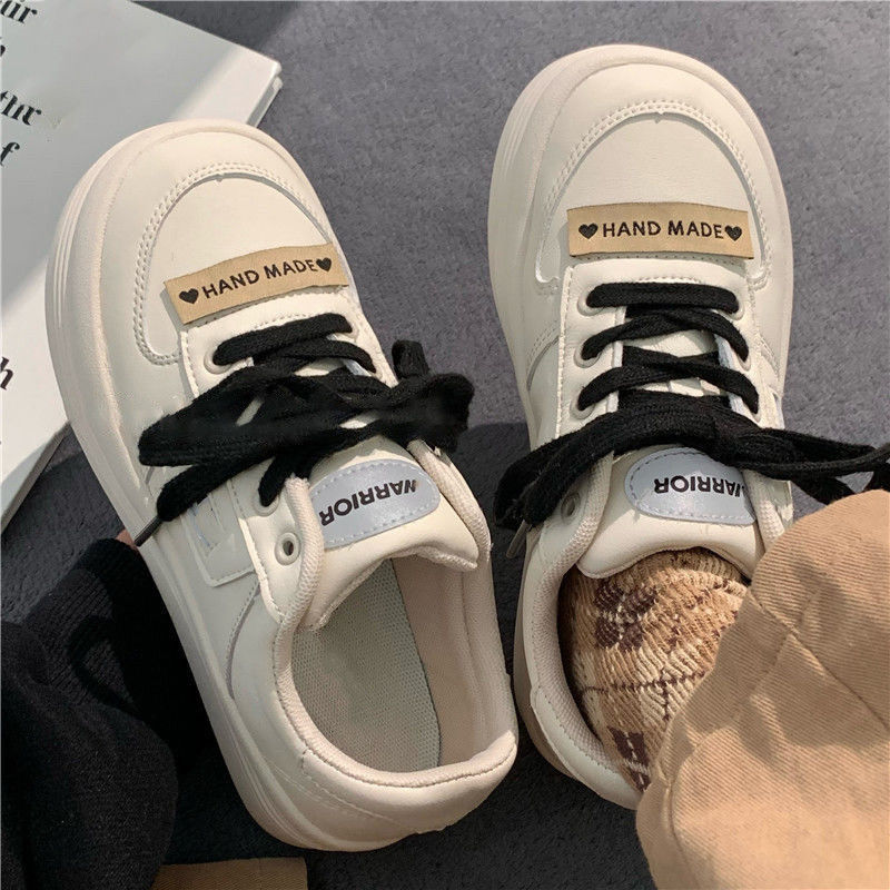 大头鞋宽头胖头鞋子女学生韩版原宿风春夏天2022春季新款大头板鞋子女