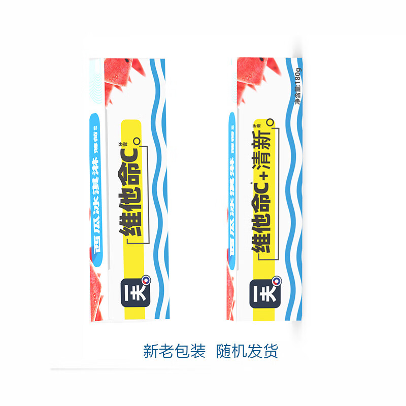 一夫（Eaff）一井牙膏水蜜桃清新口气护龈180g100g140g西瓜冰激凌薄荷家庭装 西瓜冰激凌薄荷2支【360克】