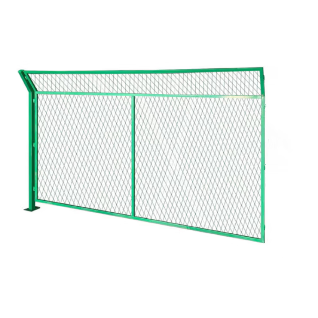 邦迪鑫钢板网护栏高速公路护栏网果园机场围栏菱形铁丝网防抛网框架