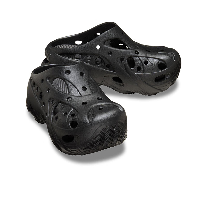 卡骆驰（CROCS）珊瑚洞洞鞋时尚百搭包头女鞋|211141 黑色-001 36 /37(230mm)