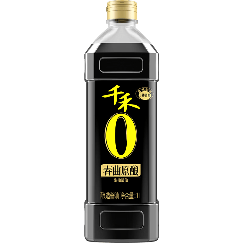 千禾0添加酱油生抽 匠心酿造调味品春曲原酿1L  【原料酿造 0添加】春曲原酿1L*1瓶