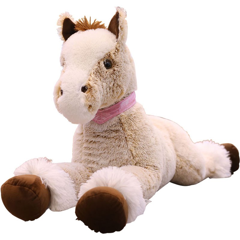可爱小马驹布娃娃毛绒玩具马公仔小马玩偶大号布娃娃儿童生日节日礼物