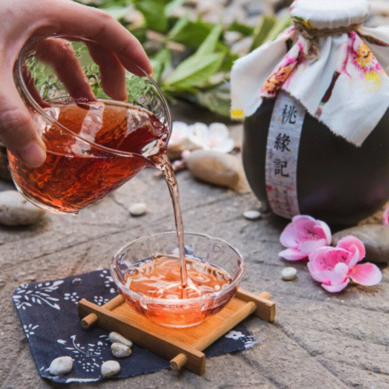 對花吟|桃緣記|桃花酒蜜桃酒水果酒低度甜酒男女聚會|6度500ml