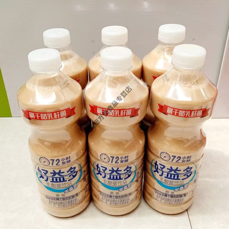 食怀好益多乳酸菌饮品益生菌发酵型酸奶1.25l大瓶 好益多1.25l*6瓶装