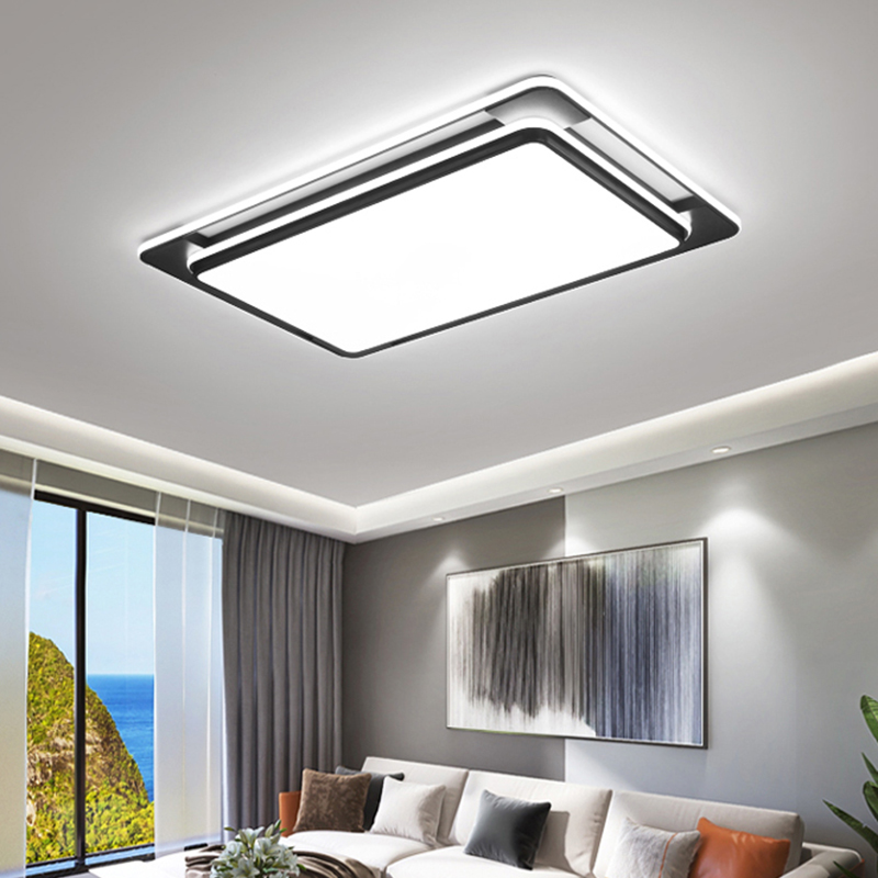 灯诺堡客厅灯现代简约2025新款大气吸顶灯大厅主灯圆形大尺寸灯具套餐 90*60cm-96w 无极