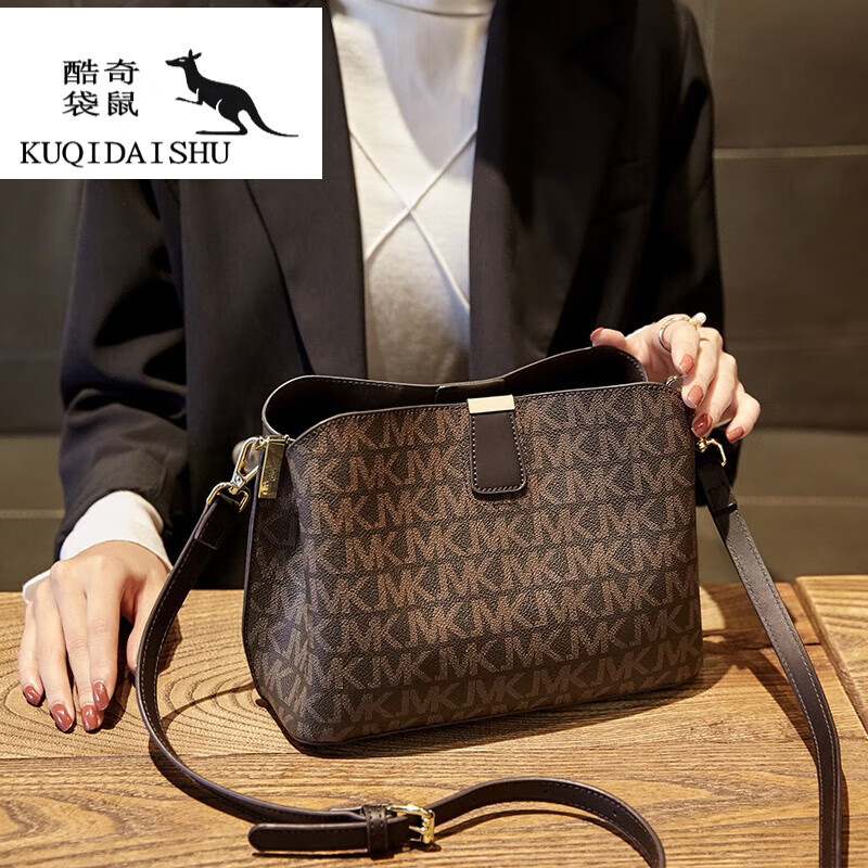 酷奇袋鼠(kuqidaishu)酷奇袋鼠女包小包包新款网红时尚大容量水桶包