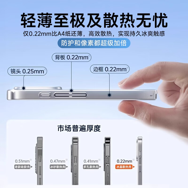 笛曼【德国冰晶散热不发黄】适用iPhone16promax手机壳新款苹果15透明保护套14超薄防摔全包15高级感 【樱花粉】极速散热*久玩不烫*顶配防摔 14