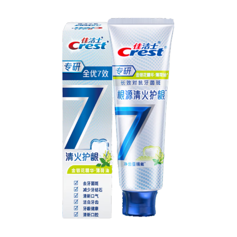 �ѽ�ʿ��CREST��ȫ��7Ч��������7Ч��1�����̳ݳ�Ч���¿�����ͥ���öڻ� ��ר�С������120g