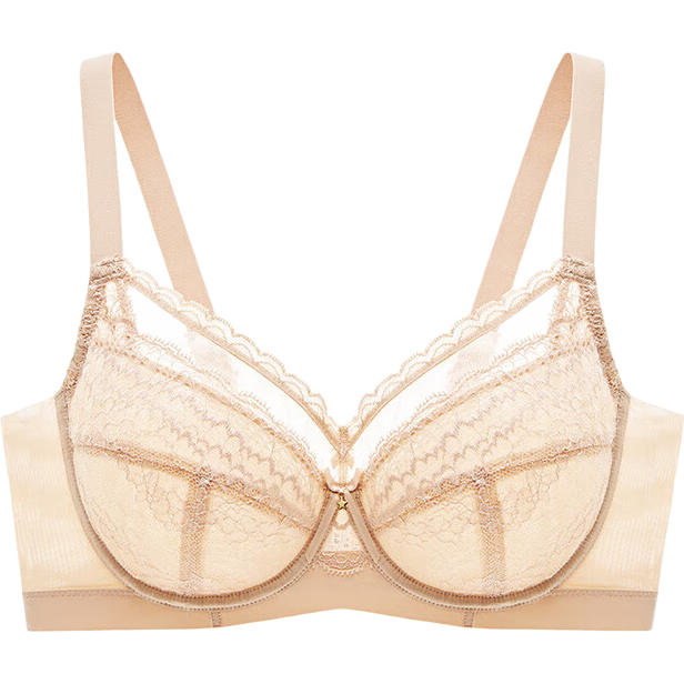 曼妮芬（Maniform）大胸顯小文胸全罩杯內(nèi)衣U比軟鋼圈大碼文胸20840532