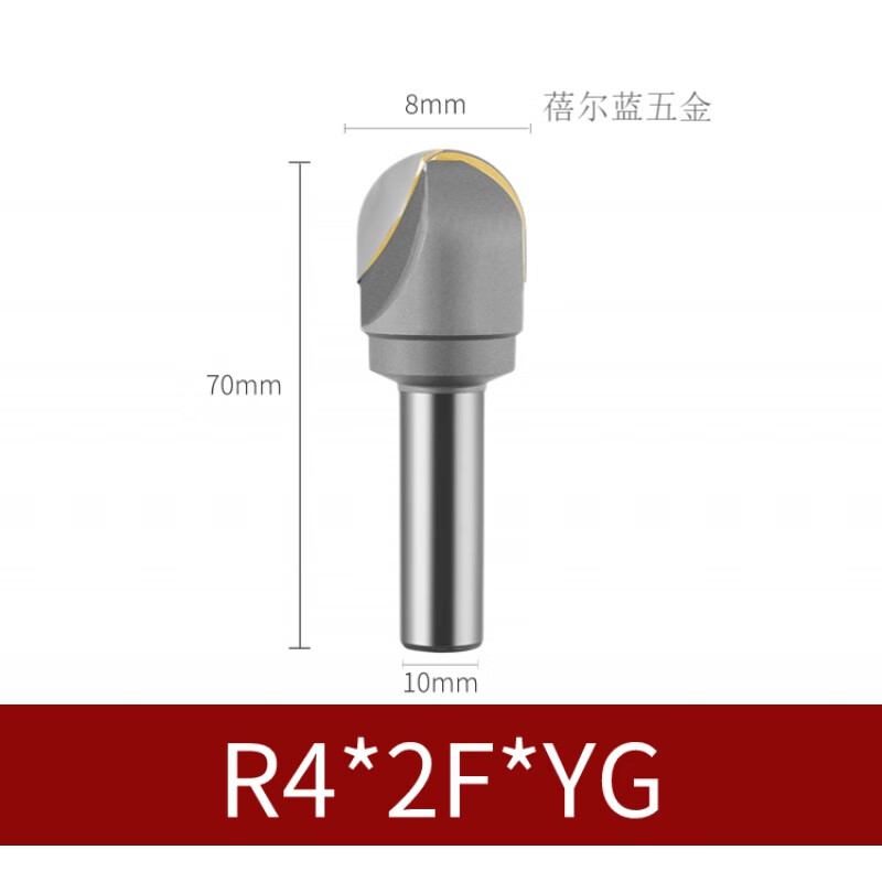 镶合金球头yw2硬质合金yg8镶钨钢外r刀圆弧立铣刀2刃4刃r10r15r20 r4*