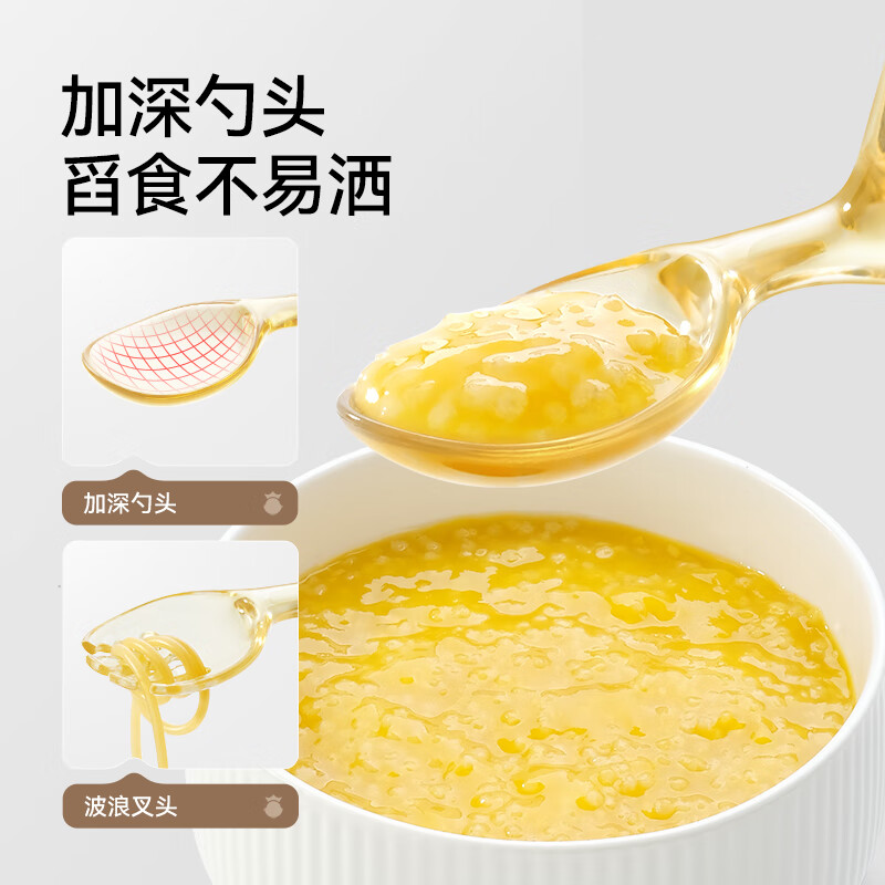 英氏(YEEHOO)婴儿学吃饭训练叉勺PPSU宝宝自主进食勺子辅食勺儿童餐具套装