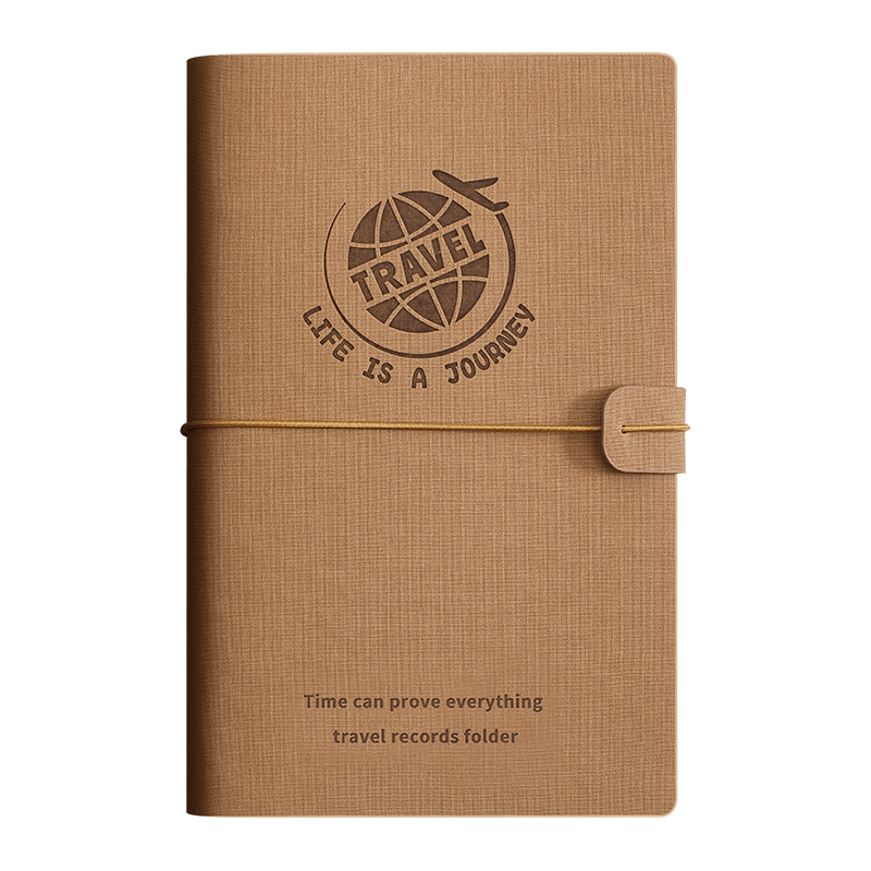 朗捷(longe)票據(jù)收集冊復(fù)古皮面活頁票夾電影票收納本火車票機票收集紀(jì)念冊演唱會旅游景點門票票根收藏卡冊