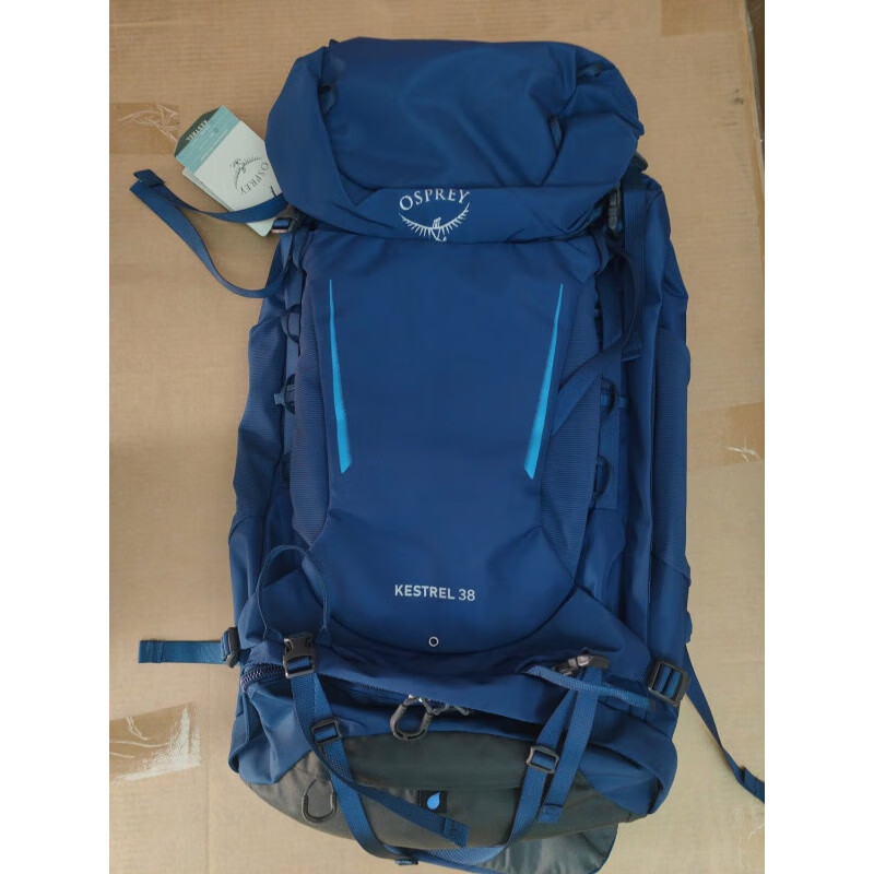 OSPREY24年户外新款五代38升小鹰双肩包徒步露营男女款登山包背包大容量 蓝色38L