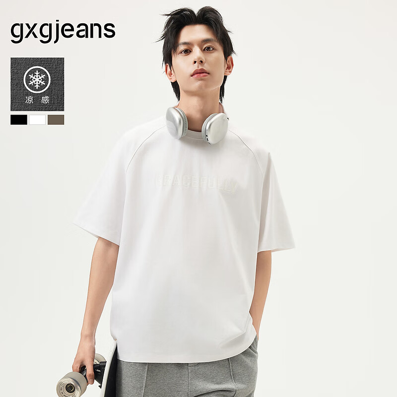 gxgjeans��װ ��ɫ��ĸӡ����Լ����Բ�����T���� 25������Ʒ ��ɫ L (175) 79Ԫ