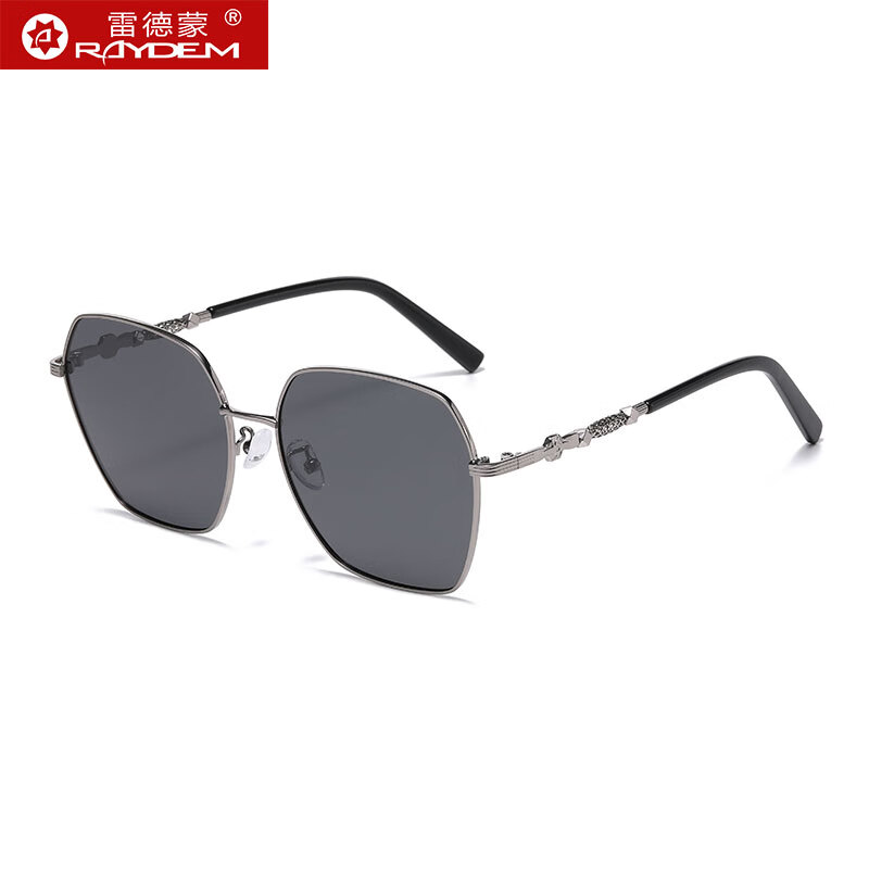 雷德蒙2025新款偏光墨鏡男士開(kāi)車(chē)專(zhuān)用駕駛太陽(yáng)鏡女防曬遮陽(yáng)眼鏡 槍色框 黑灰偏光片