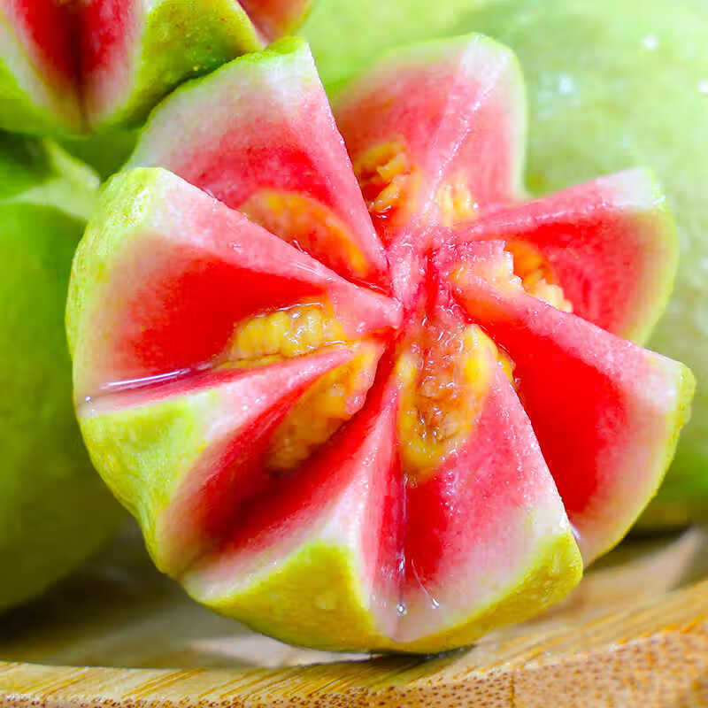 颜小荭芭乐双拼软糯奶油芭乐脆口红白心双拼芭乐组合新鲜水果当季番石榴 2.8-3斤红心芭乐（实惠装）