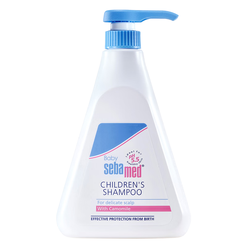 施巴（sebamed）兒童洗發水嬰兒寶寶洗發露3-6-12歲以上洗發洗護男女孩500ml進口