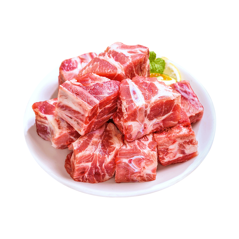 青青小厨 山东发货 排骨块净重4斤(约含50%精肋排) 红烧猪排肋骨 源头直发