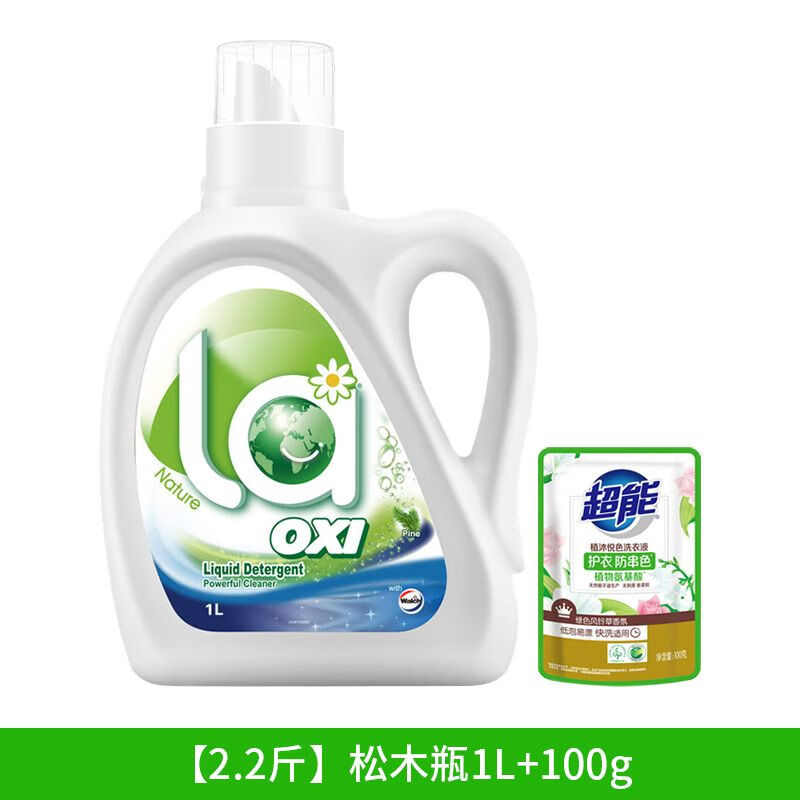 威露士 除菌有氧松木洗衣液 松木瓶1L+100g