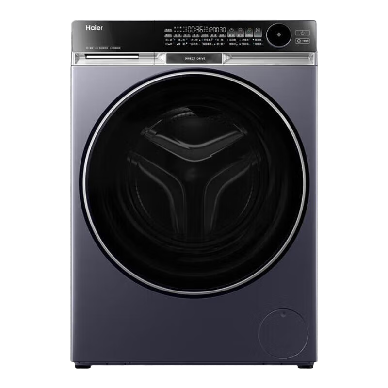 海尔滚筒洗衣机全自动10KG 朗境 超薄全嵌 双智投 精华洗2.0 羊毛绿标 直驱变频XQG100-BD14576LU1