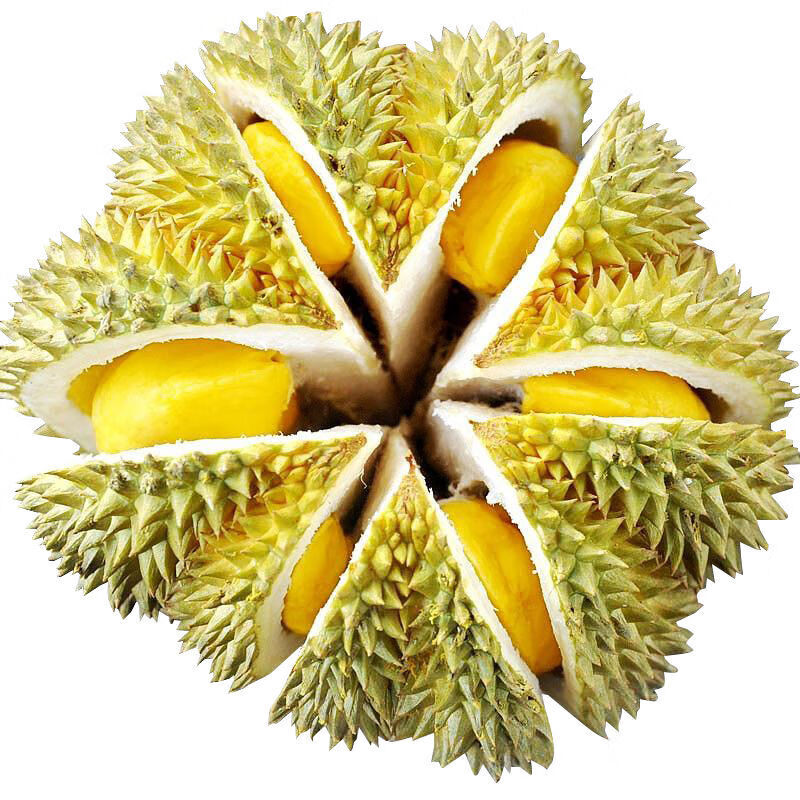 京颜果泰国进口金枕榴莲 新鲜榴莲软糯香甜  精选榴莲整个带壳生鲜水果 精选果单果净重3-4斤（包3-4房）
