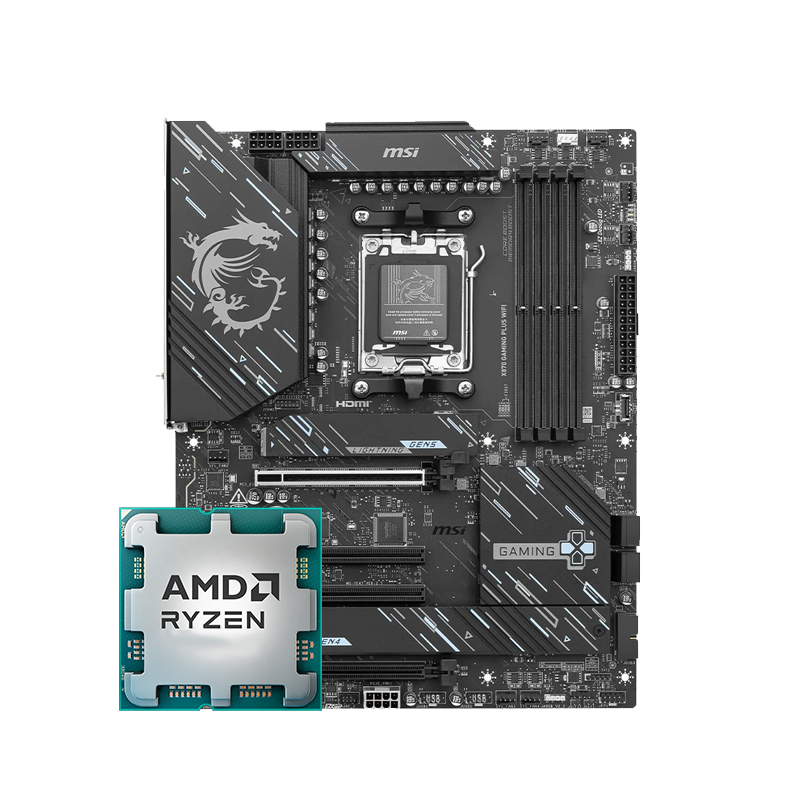 ΢�ǣ�MSI��X870 �� AMD ����R7 7800X3D 9800X3D  9600X 9700X CPU������װ ��U��װ X870E GAMING PLUS WIFI 9700XɢƬ 3399Ԫ