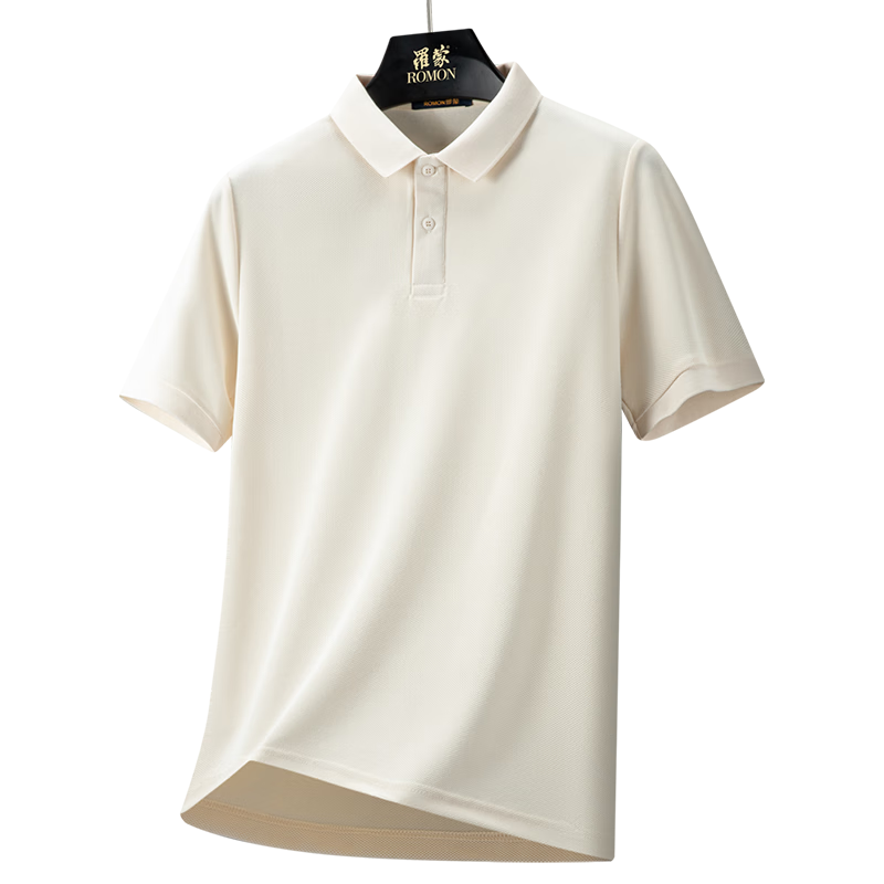 百亿补贴:罗蒙(ROMON)7A抗菌短袖polo衫男吸湿透气2025夏季新款中青年商务休闲百搭T恤 5T258836藏青色 M (170) 【建议100-120斤】49.8元