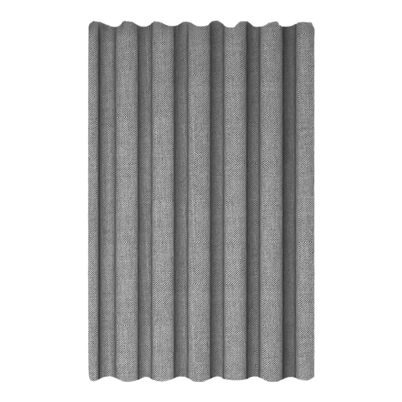 寶優(yōu)妮浴簾套裝加厚防水防霉浴室隔斷簾滌綸布料金屬孔懸掛淋浴掛簾 覆膜防水亞麻灰（滌綸布） 1.8x2米