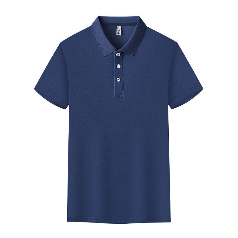 勞瑞 短袖工作服定制t恤印logo翻領(lǐng)訂做文化衫企業(yè)工裝刺繡工衣印字