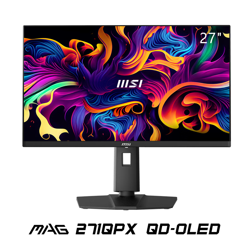 微星（MSI）微星MAG271QPX QDOLED E2 27寸黑神话悟空2K 240hz游戏电竞显示器 mag 271qpx qd-oled 黑色 2 官方标配