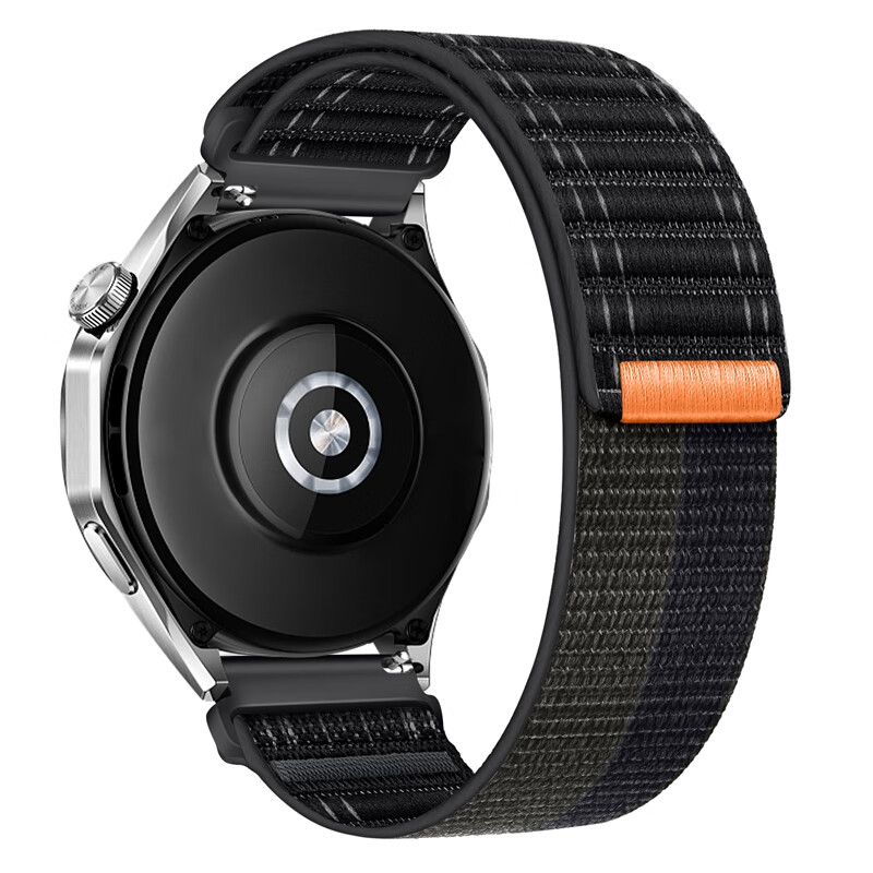 牧后适用华米Amazfit balance表带跃我GTR4波浪尼龙cheetah pro编织带 波浪尼龙 黑色 华米Amazfit balance