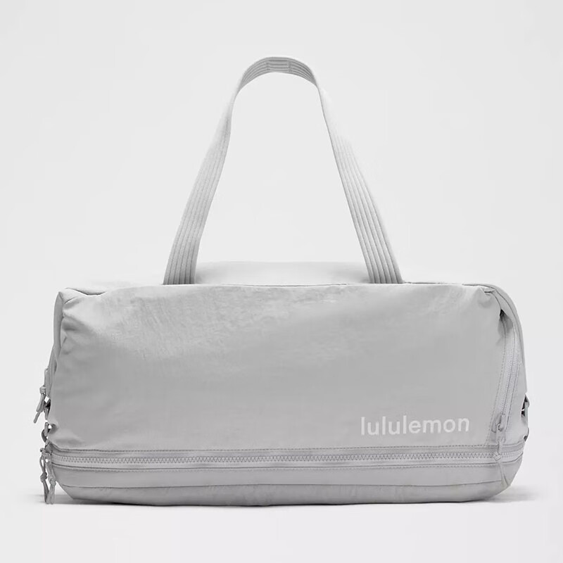 lululemon露露樂蒙 3-in-1 Gym 手提包 30L大容量休閑單肩斜挎包健身瑜伽包 銀灰/Silver Drop